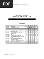 Pondicherry University Curriculum and Syllabi For: B.Tech. (Computer Science and Engineering)