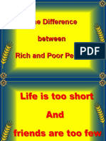 The Difference Between Rich and Poor People