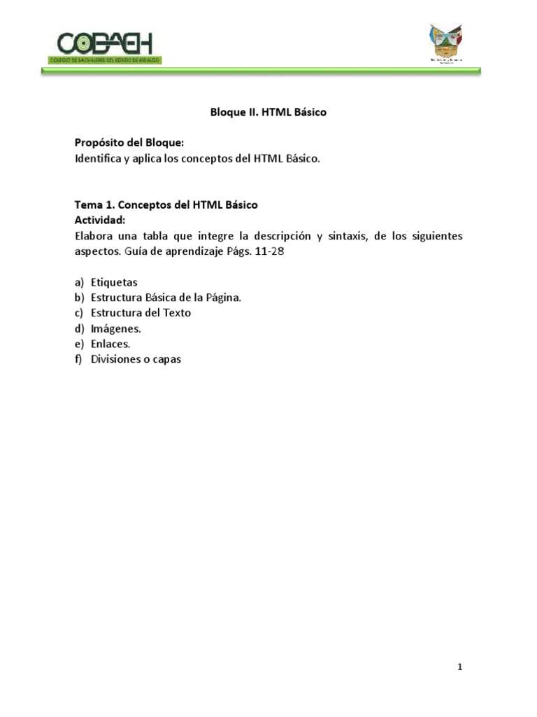 Bloque 2 HTML Básico | PDF | Informática