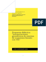 Interpretaciones Geométricas de Sistemas de Ecuaciones Lineales Con TIC