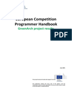European Competition Programmer Handbook: Greenarch Project Results