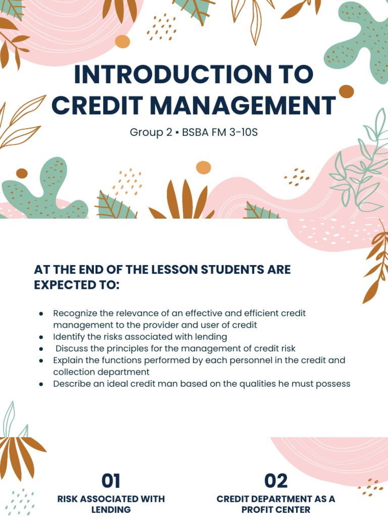 Introduction to Credit Management | PDF | Finance & Money Management ...