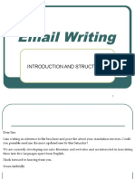 Email Writing: Introduction and Structure