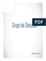 18-19  PRESENTACIÓN GRUPO DE DISCUSIÓN, análisis de necesidades, PEDAGOGÍA