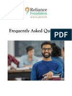 Frequently Asked Questions on Reliance Foundation Scholarships in AI and CS