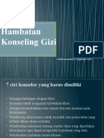 Hambatan Konseling Gizi