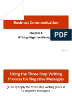 Business Communication: Writing Negative Messages
