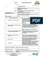 Formato Informe Mensual de Avance Semestre de Prácticas