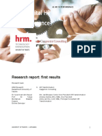 From Digital HR To Performance: Research Report: First Results