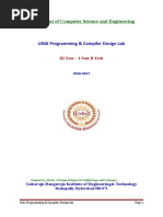 Unix & CD Lab Manual - III B.tech.-27!01!2075