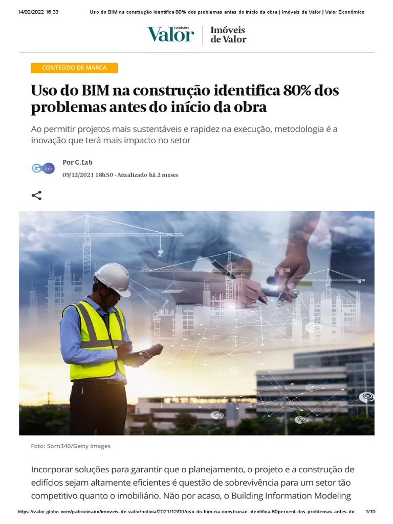 BIM: Identificação de Problemas na Obra | PDF | BIM | Economia