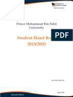 Student Hand Book 2019/2020: Prince Mohammad Bin Fahd University