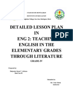 Detailed Lesson Plan IN Eng 2: Teaching English in The Elementary Grades Through Literature