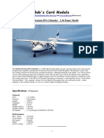 BN-2 Islander Paper Model Guide for Britten-Norman Twin Engine Regional Airliner