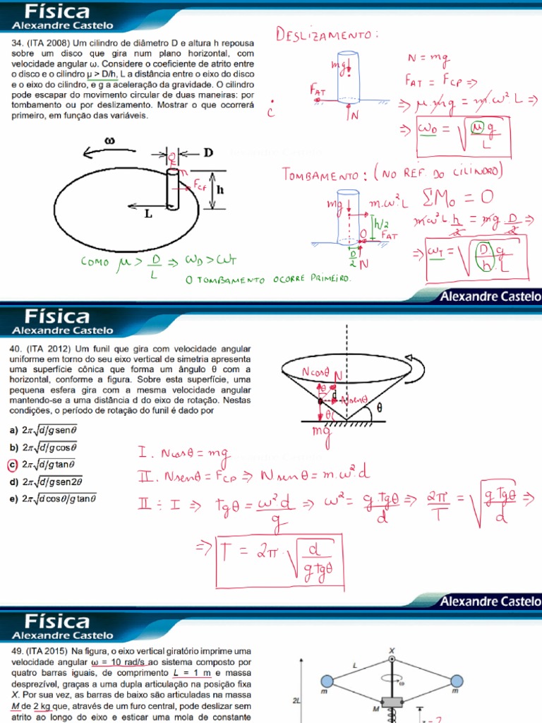 Dinâmica Do Movimento Circular | PDF