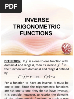 Inverse Trigonometric Functions