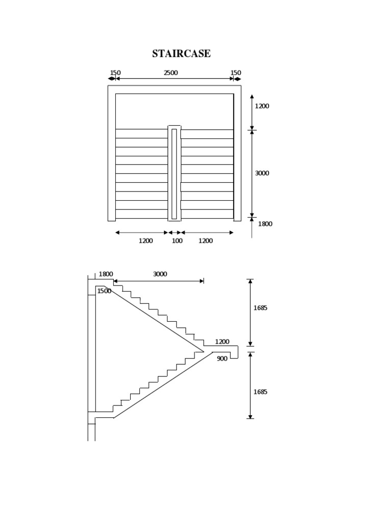 Take Off Example X | PDF | Stairs | Floors