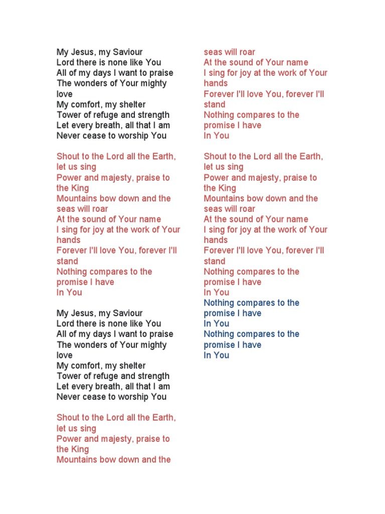 Shout To The Lord | PDF