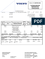 Cotización de repuestos para maquinaria pesada