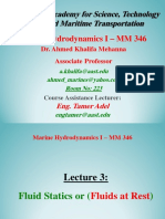 Lecture 3 Marine Hydrodynamics I - Fluid Statics - Part 2