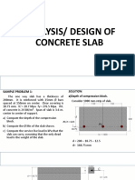 Analysis/ Design of Concrete Slab