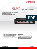 Cp-Dnw-Hp8H2-96-V4: 10 Ports Switch With 8 X 100Mbps Poe Ports & 2 X 100Mbps Uplink Ports