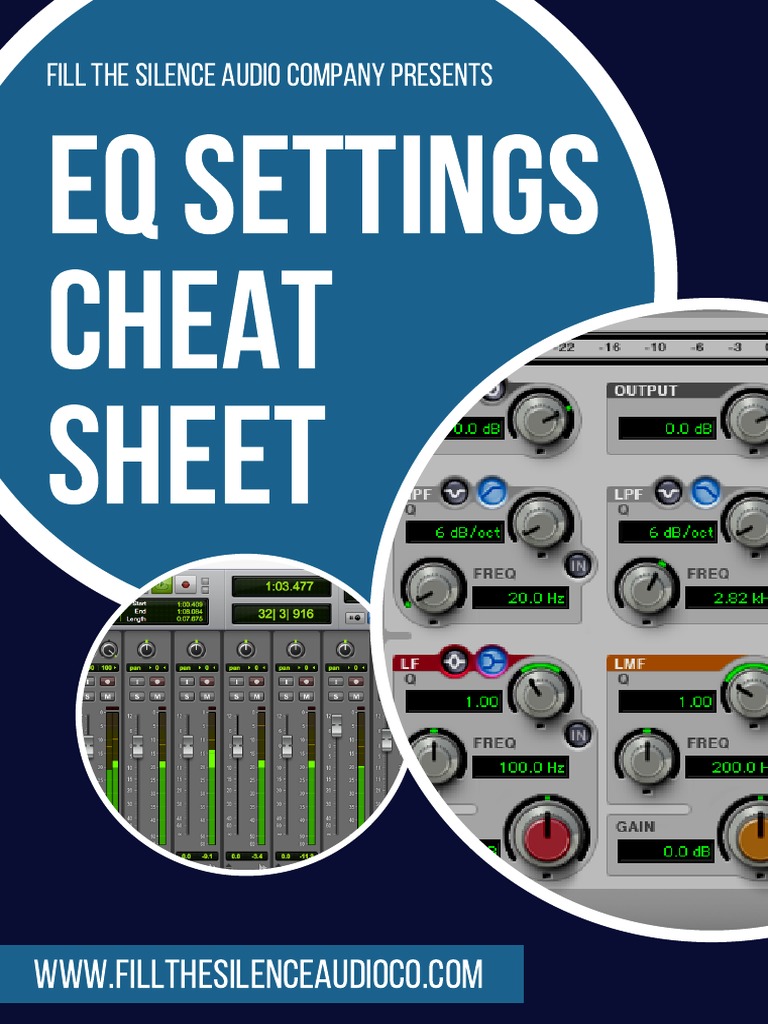 EQ Settings Cheat Sheet Guide | PDF | Equalization (Audio) | Hertz