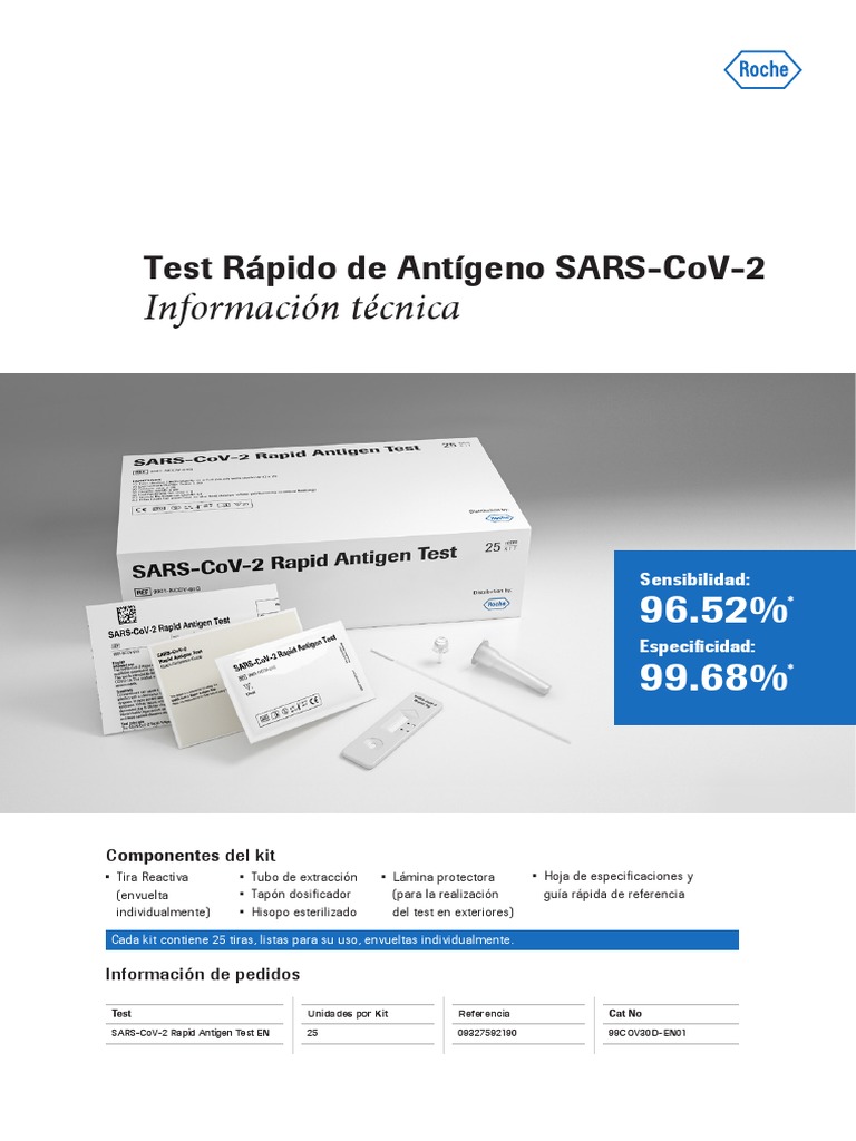 SARS-CoV-2 Rapid Antigen Test (ROCHE) GUIA RAPIDA | PDF | Medicina ...