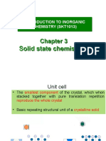 Solid State Chemistry 2: Introduction To Inorganic Chemistry (Skt1013)