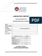 Laboratory Report: Course Code: SKT 1013 Semester E182 Session 2018/2019