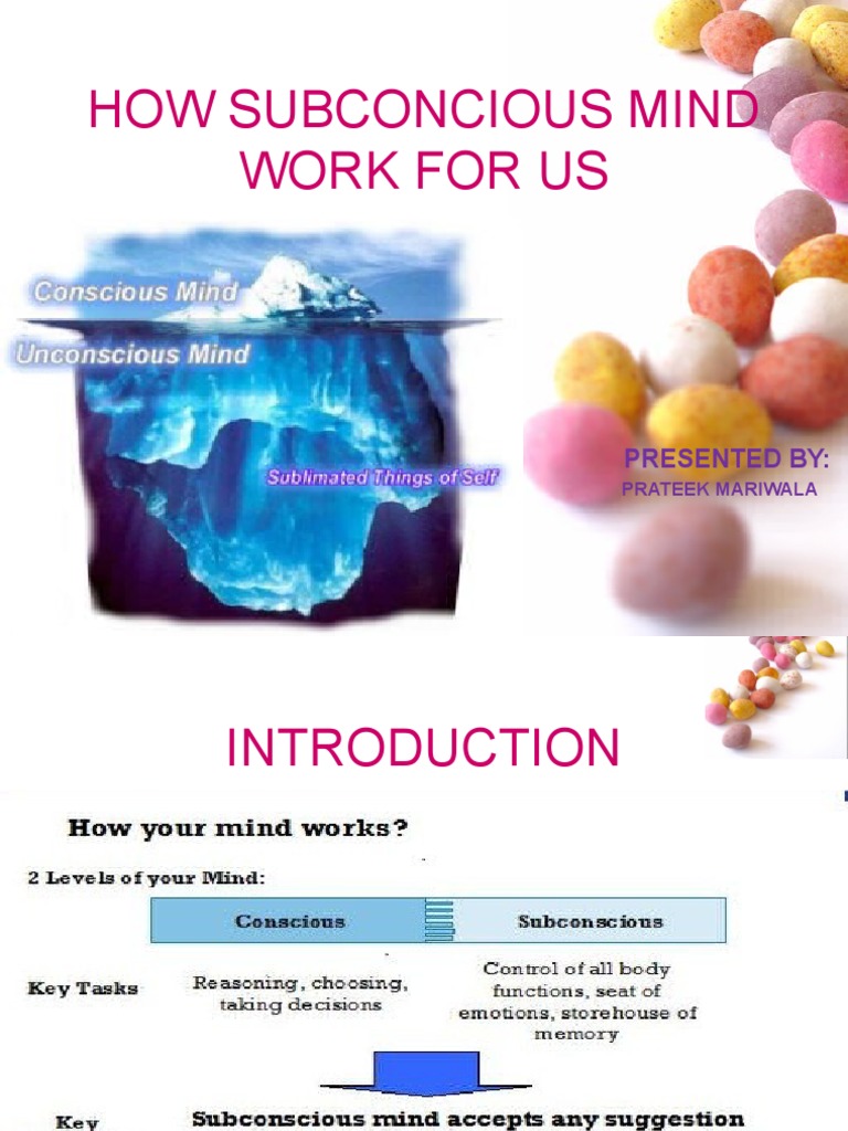 How Subconcious Mind Work For Us | PDF | Career & Growth