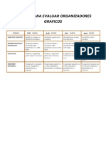 RUBRICA PARA EVALUAR ORGANIZADORES GRAFICOS