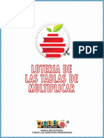 Loteria Tablas de Multiplicar