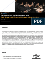 Orchestration and Automation With: SAP Advanced Financial Closing - Introduction