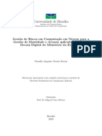 Gestão de Riscos em GIA para o SDD