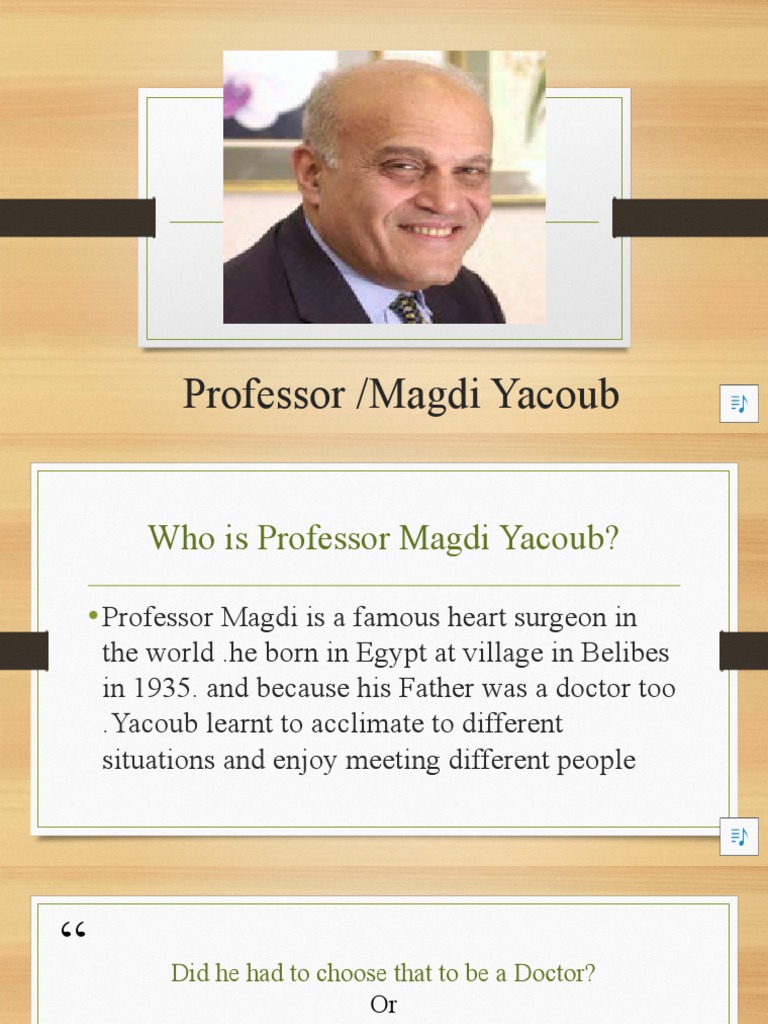 Professor Magdi Yacoub | PDF