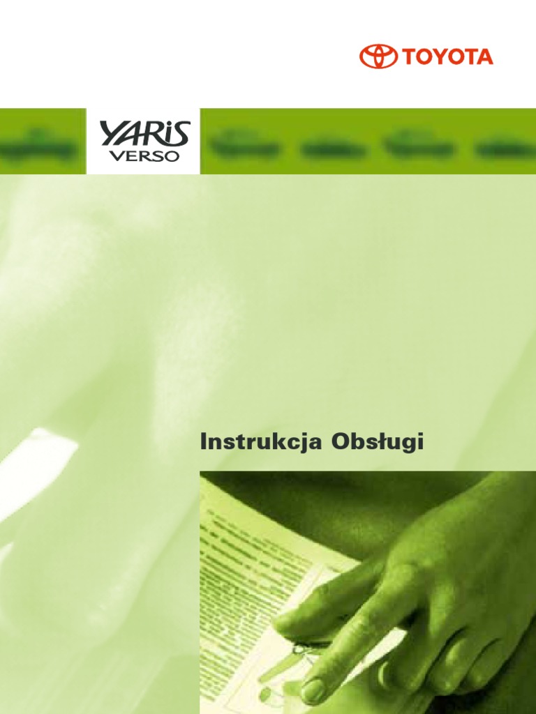 Toyota Yaris Instrukcja Obsługi Po Polsku