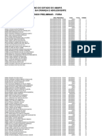 Resultado Preliminar Fcria