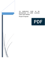 An Exploratory Study On The Phenomenon of Traffic Accidents Causes and Solution Project Proposal