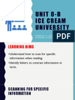 Unit 8-B Ice Cream Universit Y: Module 4-Lcda - Jessica Garzón, Mtefl