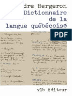 Bergeron 1980 Dictionnaire de La Langue Quebecoise