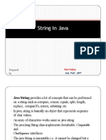 String in Java: Prepared by