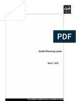 Audit Planning Letter