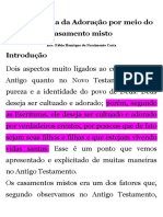 A Decadência da Adoração por meio do casamento misto