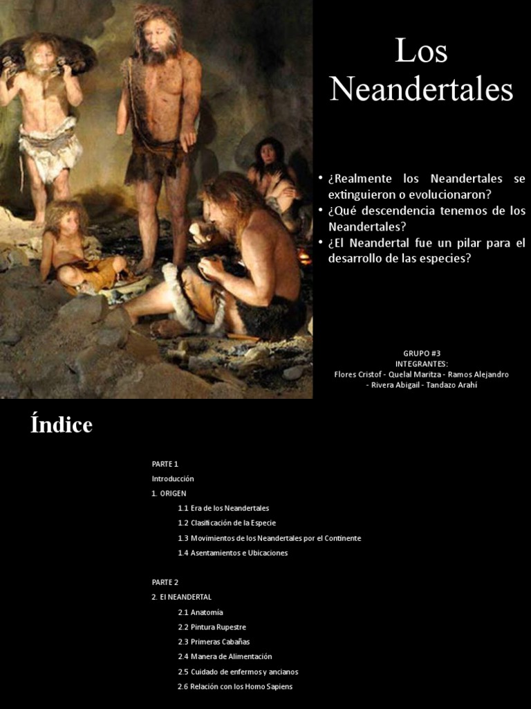 Neandertales: Origen y Evolución | PDF | Homo | neanderthal