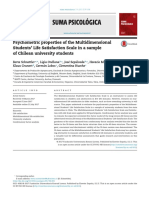 Sumapsicolpsychometric Properties of The MultidimensionalStudents' Life Satisfaction Scale in A Sampleof Chilean University Students