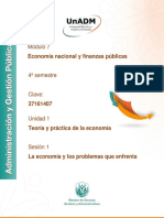 Módulo 7: Economía Nacional y Finanzas Públicas