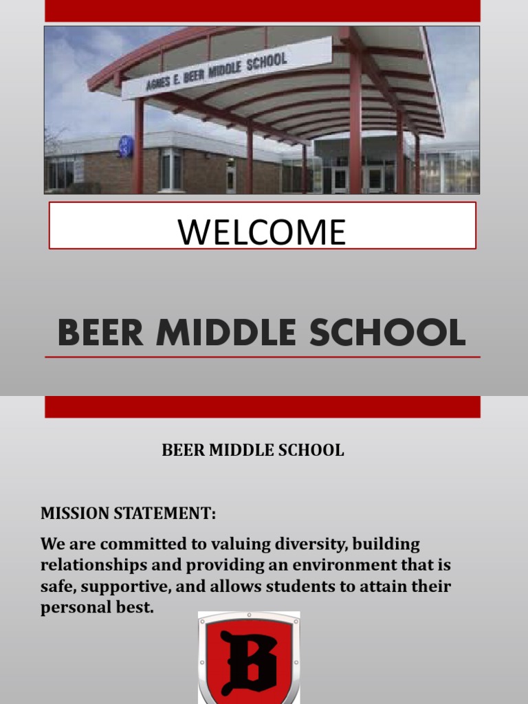 Presentation For 5th Grade Students Going To Beer Middle School Next