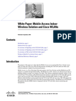 White Paper: Mobile Access Indoor Wireless Solution and Cisco WLANs