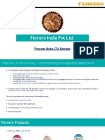 Ferrero - Process Note - CFA (Good Stock)